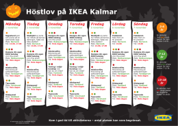 Höstlov på IKEA Kalmar