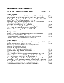 Biblioteket, PDF-format - Örebro Filatelistförening