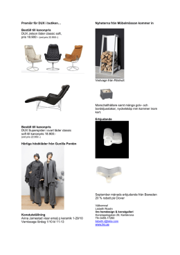 Premiär för DUX i butiken… Beställ till kanonpris DUX Jetson läder