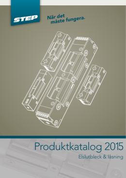 Produktkatalog 2015 - STEP – steplock.se