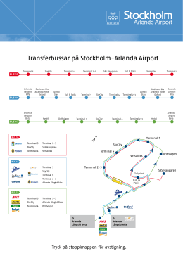 Transferbussar på Stockholm-Arlanda Airport