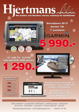 16” LED-TV. 12/230V Inbyggd DVD-/USB-spelare
