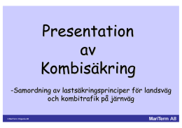 Presentation av Kombisäkring