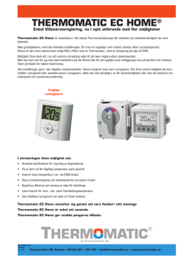 THERMOMATIC EC HOME®