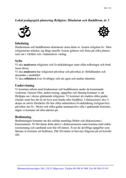 Åk 5 LPP Buddhismen/Hinduismen (175 kB, pdf)