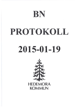 2015-01-19 - Hedemora Kommun