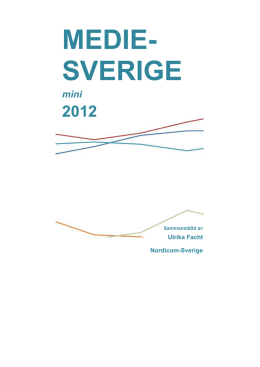 MedieSverige mini 2012 - Nordicom