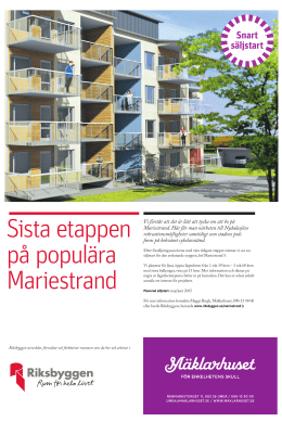 Sista etappen på populära Mariestrand - Annonsmarknaden