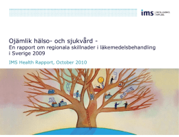 Powerpointpresentation av Bengt Anell och Tommy Ståhl, IMS