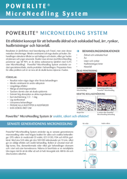 POWERLITE ® MicroNeedling System