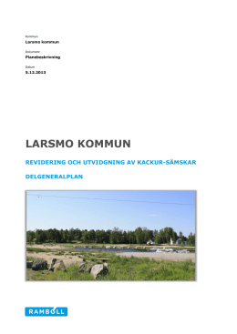 Beskrivning - Larsmo kommun