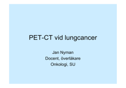 PET-CT vid lungcancer