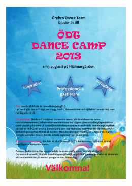 (Microsoft PowerPoint - \326DT Dance Camp 2013)