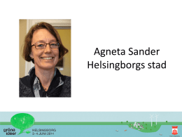 Agneta Sander Helsingborgs stad