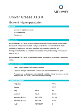 Univar Grease XTS 0 - Univar Lubricants Sverige