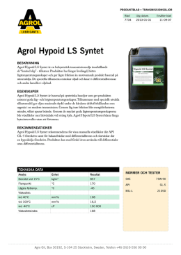 agrol hypoid lS Syntet