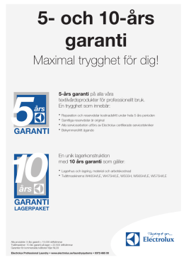 5- och 10-års garanti