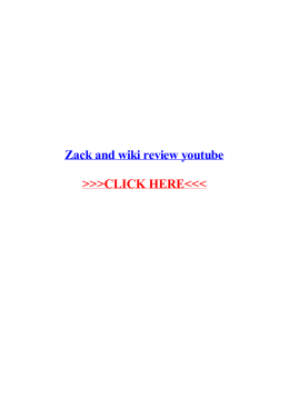 Zack and wiki review youtube.pdf