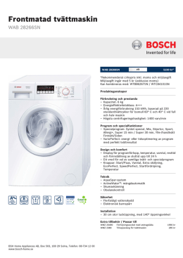 Bosch WAB 28266SN