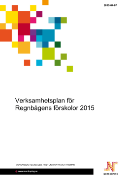 Verksamhetsplan 2015 - Norrköpings kommun