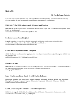 Krigarliv. pdf online free