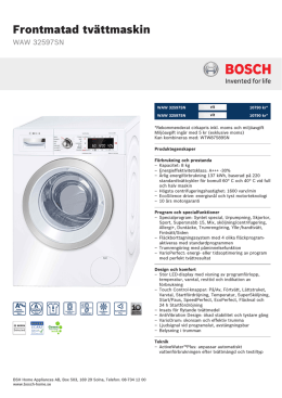 Bosch WAW 32597SN