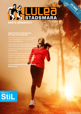 Inbjudan 2015 - Luleå Stadsmara