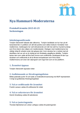 Protokoll årsmöte Hammarömoderaterna 2015 rev2
