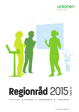 Regionråd Värmland 2015 med nomineringar