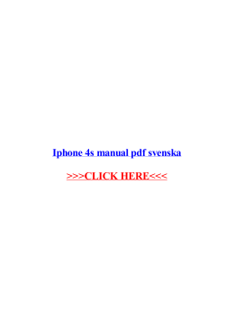 Iphone 4s manual pdf svenska