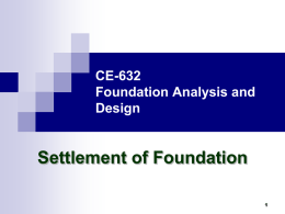CE-632 Geotechnical Engineering