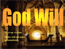 God Will Walk And Talk with Me
