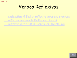 Verbos Reflexivos - Auburn City Schools