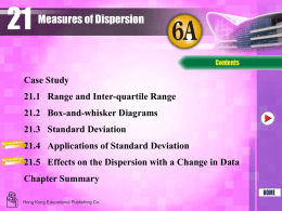 Book 6 Chapter 21 Measures of Dispersion