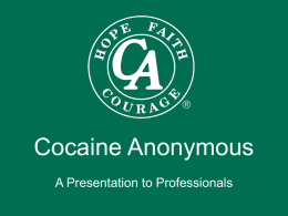 A_Presentation_to_Pr.. - Cocaine Anonymous Scotland