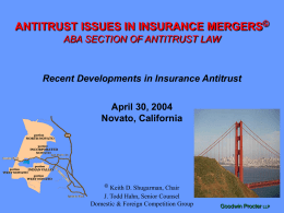 Antitrust Issues in Insurance Mergers