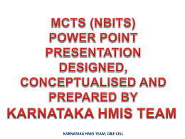 2. MCTS Power Point Presentations
