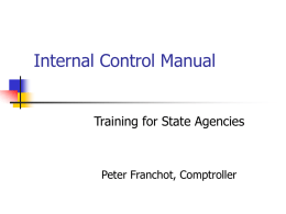 Internal Controls Seminar 08 Slides