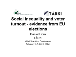 Social inequality and voter turnout - evidence from EU elections