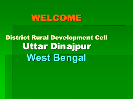 Welcome to District Rural Development Cell Uttar