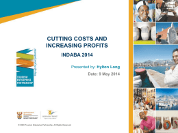 The how to on cutting costs & increasing profits