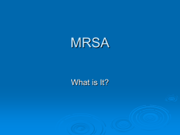 MRSA Information - Montgomery County Maryland