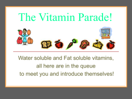 The Vitamin Parade - resources.teachnet.ie
