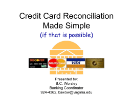 CC Reconciliation Made Simple