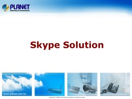 Sales Guide for Skype Solution