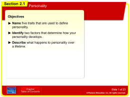 personality