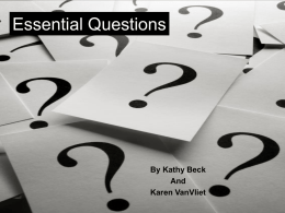 Essential Questions