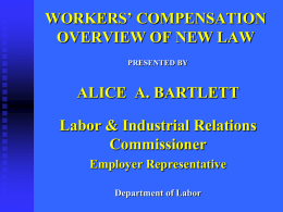 workers compensation overview of new law