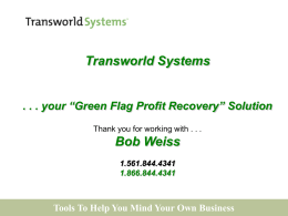 The Demands - Transworld Systems Inc