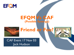 EFQM vs CAF